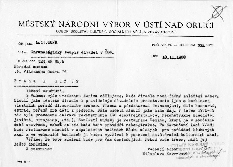 Roškotovo divadlo Ústí nad Orlicí