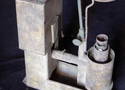 Argand lamp for illuminating the stage (without a shade and glass cylinder).