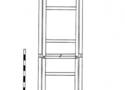 Drawing of a mobile frame with an attached flat. 