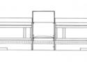 Drawing of a movable footlight from the stage direction.